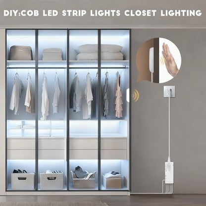 Under Cabinet LED Lighting kit 6 PCS 6500K White LED Strip Lights - color: White, size: 6.56Ft