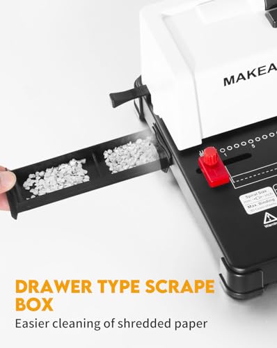 MAKEASY Spiral Binding Machine, 4:1 Pitch, 12 Sheets Punch Capacity, Electric Coil Insert, Book Binder Machine for A4/A5/Letter Size Paper, Come with 1 Box pcs 5/16'' Coils & Pliers - color: White
