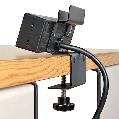 Tripp Lite 3 Outlet Surge Protector Power Strip with Desk Clamp, 10ft. Cord, 510 Joules, 2 USB Charging Ports, Black, $20K Insurance & Lifetime Manufacturer's Guarantee (TLP310USBC)