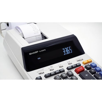 SHREL2630PIII - Sharp EL2630PIII Microban Print Display Calculator - color: Black/Red