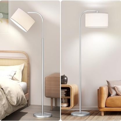 Silver Floor Lamp, Arc Floor Lamps for Living Room - color: Silver
