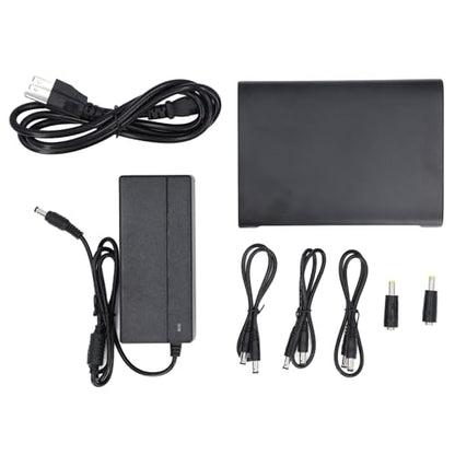 Compatible with Router Modem and Security Camera, Mini UPS Battery Backup 20000mAh 74Wh Uninterruptible Power Supply, DC 5V 9V 12V Output 3A Max, with US Plug and USB Port for