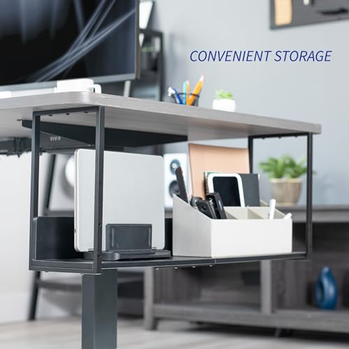 VIVO Black Under Desk 30 x 7 in Storage Shelf, DESK-SHELF30-UB