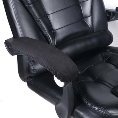 QfwdfcTrenz 1 Pair Office Chair Arm Covers Nylon Armrest Cover Removable Handgrip Covers Stretchable Armrest Protectors Prevent Armrest Damage to Protective Cover for Desk and Computer Chairs (Black)