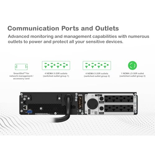 APC Smart-Ups SRT 3000Va Rm 120V, Black - size: 3000VA, style: Rack Mount
