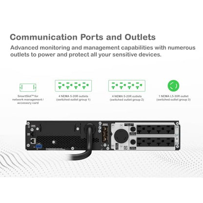 APC Smart-Ups SRT 3000Va Rm 120V, Black - size: 3000VA, style: Rack Mount