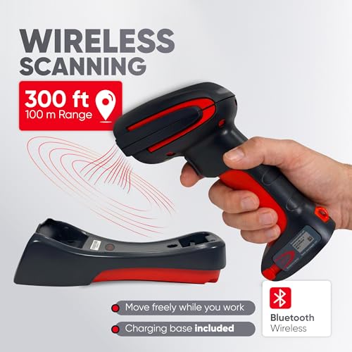 Honeywell Granit Heavy-Duty Industrial-Grade Area-Imaging Handheld Barcode Scanner Kit (Wireless, Extended Range (1911i), USB)