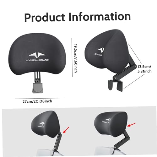 The Office Chair headrest Attachment Universal, can Adjust The Height, inclination, and Distance Between The Front and Back. for Ergonomic Office Chairs