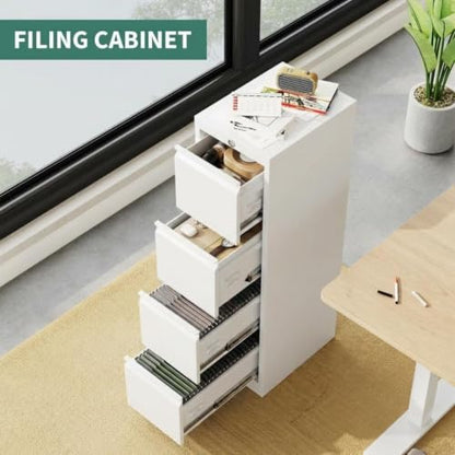 GarveeHome Secure 4-Drawer Vertical Filing Cabinet - size: 52"H- 4 Drawers