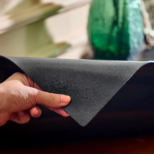 Black Table Cover Protector 36x48'', Waterproof 1.5mm Thick PVC Table Pad | Heavy Duty PVC Table Pad Desk Mat Dining Tablecloth Cut to Fit for Kitchen, Office Desk Game Night Party - size: 36" x 48" (Rectangular)