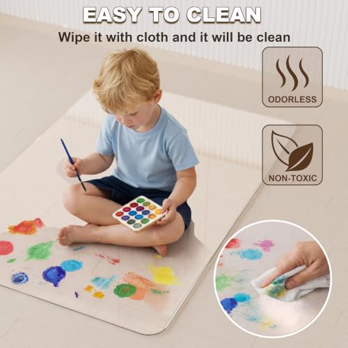 MESAILUP Office Chair Mat for Carpet or Hardwood Floor-32”x48” Chair Mat - size: Round Edge-32"x48"