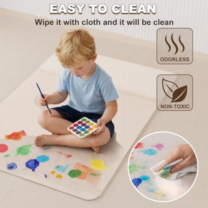 MESAILUP Office Chair Mat for Carpet or Hardwood Floor-32”x48” Chair Mat - size: Round Edge-32"x48"