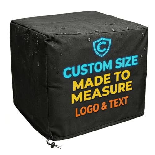 Custom Fit Equipment Dust Protection Cover - Made-to-Measure Dust Cover | with Personalized Logo/Text for Patio Furniture, Equipment, Appliances, Outdoor Air Conditioners (Equipment Dust Covers) - color: Equipment Dust Covers