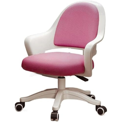 Breathable Mesh Office Chair Adjustable Seat Height Desk Chair Rolling Work Swivel Task Chair Petite Women Makeup Chair (Pink- - color: Pink