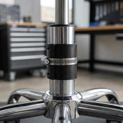 GLEAVI Chair Piston Clamp for Office Chair Gas Cylinder Replacement Stainless Steel and Plastic Construction with Hose Clamps Quick Height Restoration in Offices and Workspaces
