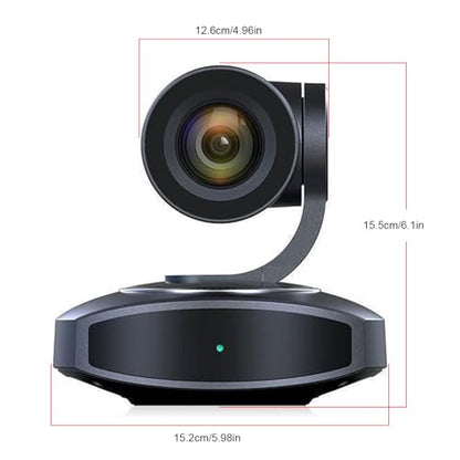 Yunseity 4K PTZ Camera, AI Tracking 10X Optical Zoom 250 Degree Rotation Video Conference Camera with PoE LAN USB Output for Conference Teaching Live Streaming (US Plug)