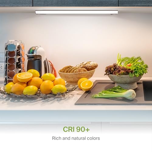 ASD LED Under Cabinet Lighting Hardwired, 24 Inch 12W 2700K-5000K Selectable, 1051LM, CRI90+, Direct Wire Linkable Under Counter Lights for Kitchen, Dimmable Under Cabinet Lights, Bronze, UL, 12 Pack - color: 24 Inch Bronze, size: 12 Pack