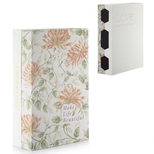 SiliFine Book Shape Cord Hider Box, Vintage Floral - style: Vintage Floral