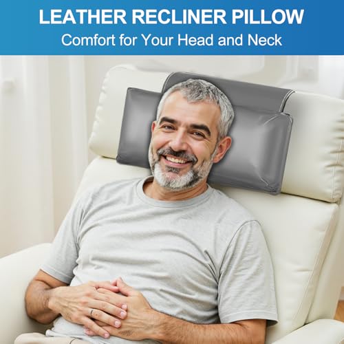 Recliner Pillow, Adjustable Neck & Head Support Pillow - color: Grey