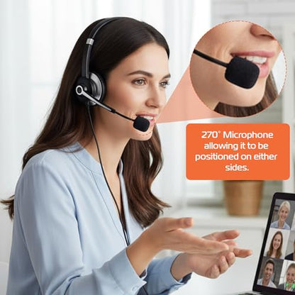 Spracht USB Wired Headphones for Work, WorkIT! Single Ear Computer Headset with Microphone, USB A & USB C Head Sets, Comfortable Wired Headphones with Microphone for Work, Online, Office - style: Single Ear