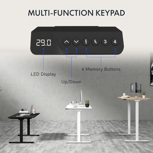 FLEXISPOT 71"x32" Large Dual Motor Electric Standing Desk, White - 198 LBS Heavy-Duty Capacity, Ideal for Home Office, Creative Studio, or Multi-Monitor Setup
