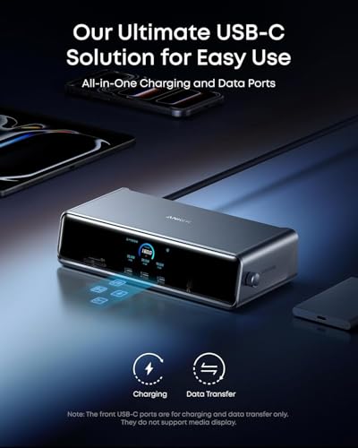 Anker Prime Docking Station (DL7400), 14-in-1 Triple Display, DisplayLink