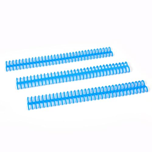 Rayson PROC1230BU Click Binding Spines, Easy Edit Spines, 1/2" Diameter, 90 Sheets Capacity, Blue, 30/Box - color: Blue