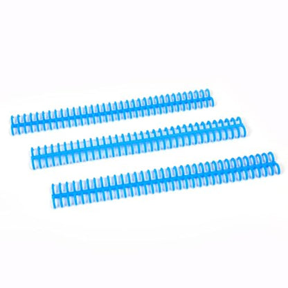 Rayson PROC1230BU Click Binding Spines, Easy Edit Spines, 1/2" Diameter, 90 Sheets Capacity, Blue, 30/Box - color: Blue