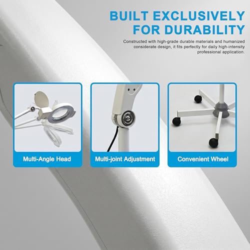 Elitzia 5X Magnifying Floor Lamp with Light for Esthetician