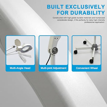 Elitzia 5X Magnifying Floor Lamp with Light for Esthetician