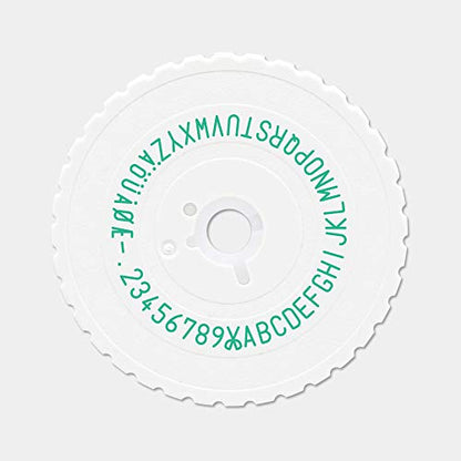 Motex Embossing Label Maker, Labeling Tool, Old School Label Maker, for Manual Label Embossing- E-101 (1 Wheel, White) - color: White, style: 1 Wheel