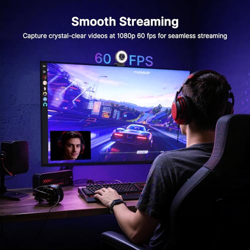 NexiGo N680E Pro 4K Webcam with Ring Light, PDAF Autofocus, 1080p 60FPS, Dual Noise-Canceling Mics, Privacy Shutter, USB Plug-and-Play for Zoom, Teams, Twitch, Google Meet - style: 4K Webcam with Light