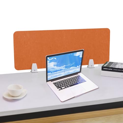 Desk Privacy Divider for Home Office and School Classroom Acoustic Panel for Single Table Top Separation Portable Modesty Shield with Clamps Color A Width Size - color: A, size: Width 120cm/47.2inch