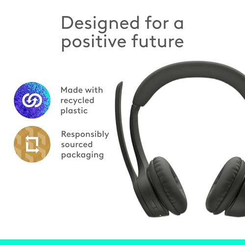 Logitech Zone 301 Wireless Bluetooth Headset - Graphite - color: Graphite