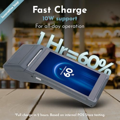 Q2i Mobile POS Terminal, Android 11, 58mm Printer, 2GB RAM 16 ROM