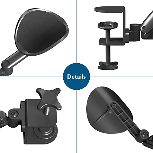 BONTEC Adjustable Arm Rest for Desk, 360° Rotating & Extendable, Aluminum
