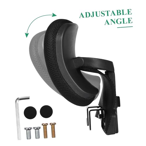 Tofficu Adjustable Office Chair Headrest Attachment for Ergonomic Support Height Angle Adjustable Neck Pillow for Enhanced Comfort Office Chairs Style