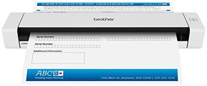 Brother Mobile Color Page Scanner, DS-620, Fast Scanning Speeds, Compact and Lightweight, Compatible with BR-Receipts, Black - style: New Model: DS620