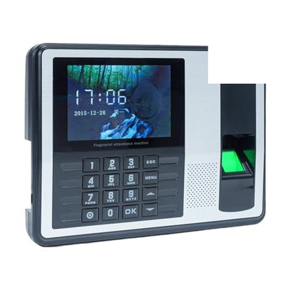 Fingerprint Time Clocks for Employees Small Business Attendance Machine PLUS4 Inch Large Screen USB Flash Drive Report Punch Card Machine for Offices, Factories, Hotels, Schools and More(A7) - size: A7
