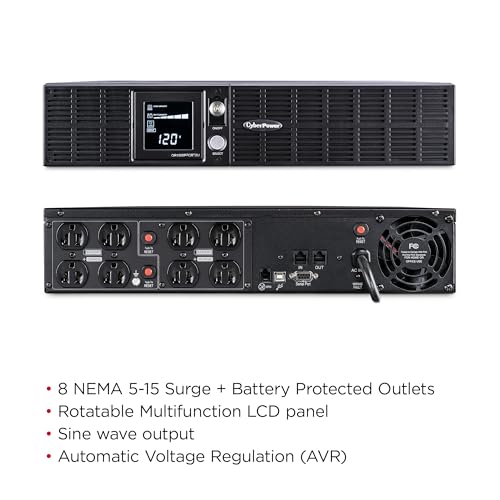 CyberPower OR1500PFCRT2U PFC Sinewave Battery Backup and Surge Protector - style: 1500VA