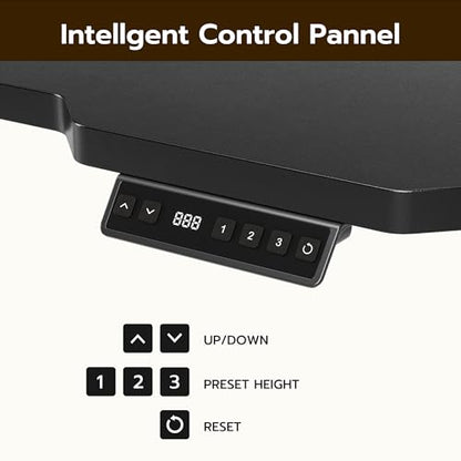 Acrolix L Shaped Electric Standing Desk, 71x43.5 Inch Reversible, Black - color: Black, size: 71