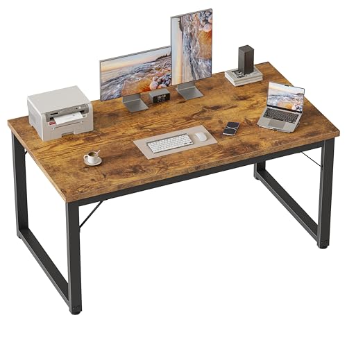 Mericonia 48 Inch Computer Desk, 1" Thick Small Office Table, Brown - color: Brown, size: 48",1"T