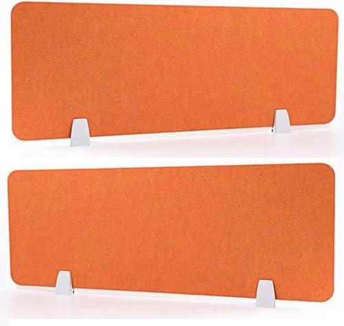 Soundproof Desk Privacy Panel Acoustic Office Partition for Enhanced Classroom Focus & Student Study Noise Reducing Divider for Quiet Workspaces - color: Orange, size: 30x40cm