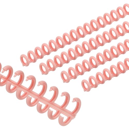 PATIKIL 8.5mm(0.3") Spiral Binder Ring,20 Pcs 30 Rings 25 Sheet Capacity Comb Binding Spines for Binding Paper Sheets Notebook Calendar Picture Album, Dark Pink - color: Dark Pink