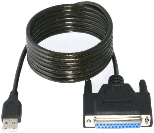 SABRENT USB 2.0 to DB25 IEEE-1284 Parallel Printer Adapter (CB-DB25) | Connects legacy DB25 parallel printers to USB; thumbscrew connectors; IEEE-1284 - size: Parallel DB25 Thumbscrews