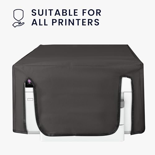 kwmobile Dust Cover Compatible with HP OfficeJet Pro 9730e - Printer Case - Fabric Protector Cover - Dark Grey - color: dark grey