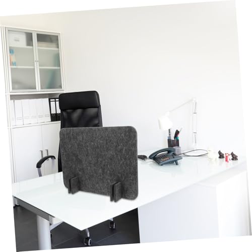 Ergonomic Workspace Divider Soundproof Privacy Panel for Schools Office Black Grey