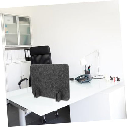 Ergonomic Workspace Divider Soundproof Privacy Panel for Schools Office Black Grey