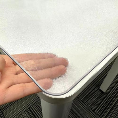 Clear Frosted Dining Table Protector,50x80cm Coffee Table Table Cover, Waterproof Scratch Resistant PVC Dining Table Cloth,2mm Thick Durable Tablecloth for Desk,Rectangle