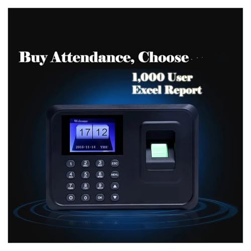 Time Clock,Fingerprint Attendance Machine A01 Punch Card Machine Fingerprint Type Work Sign-in Machine